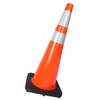 36" 9.25 LB Economical Type USA Style Orange PVC Traffic Cone