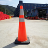 36" 9.25 LB Economical Type USA Style Orange PVC Traffic Cone